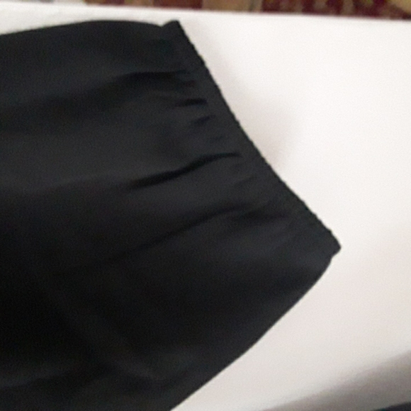 Reitmans - Black Blouse with Floral  Lace-Like Trim.  Size S/P. - Picture 3 of 4